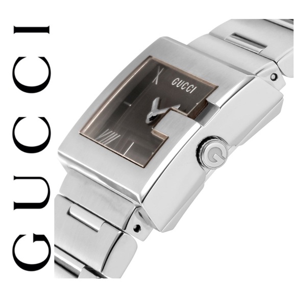 SOLD ‼️NWT authentic GUCCI square G Silver watch - Picture 7 of 8